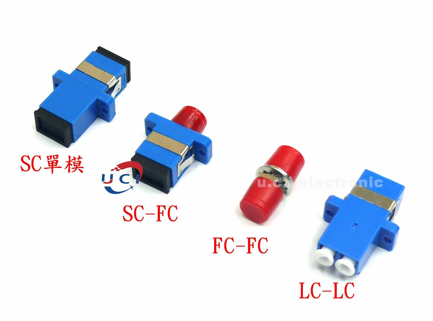 【UCI電子】 (二C-3) 光纖適配器SC單模/單工 耦合器 法蘭頭單模延長轉接對接頭SC/FC/LC