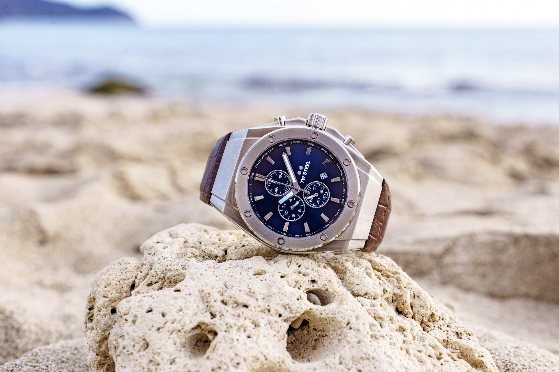 TW Steel CEO TECH 全鋼藍面計時碼錶 CE4107