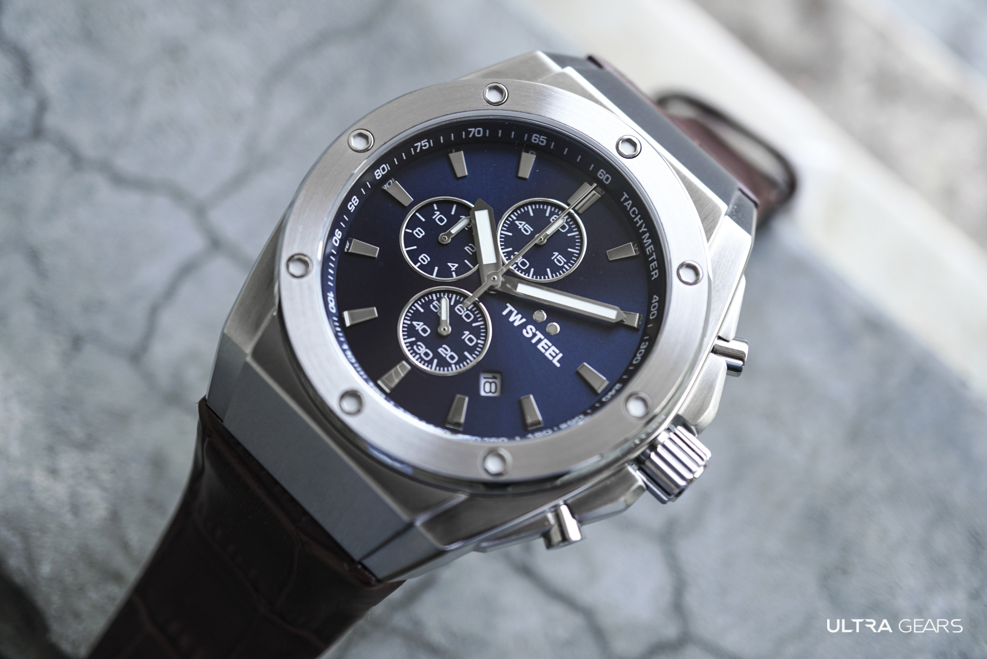 TW Steel CEO TECH 全鋼藍面計時碼錶 CE4107