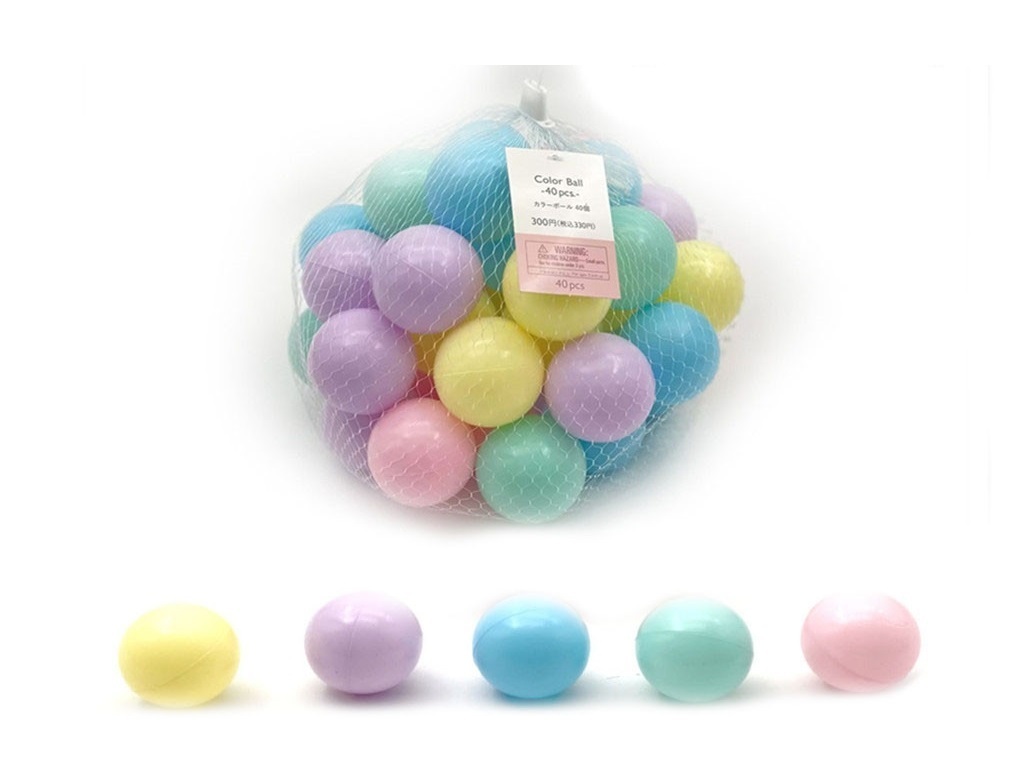 TP 彩色玩具球/40入