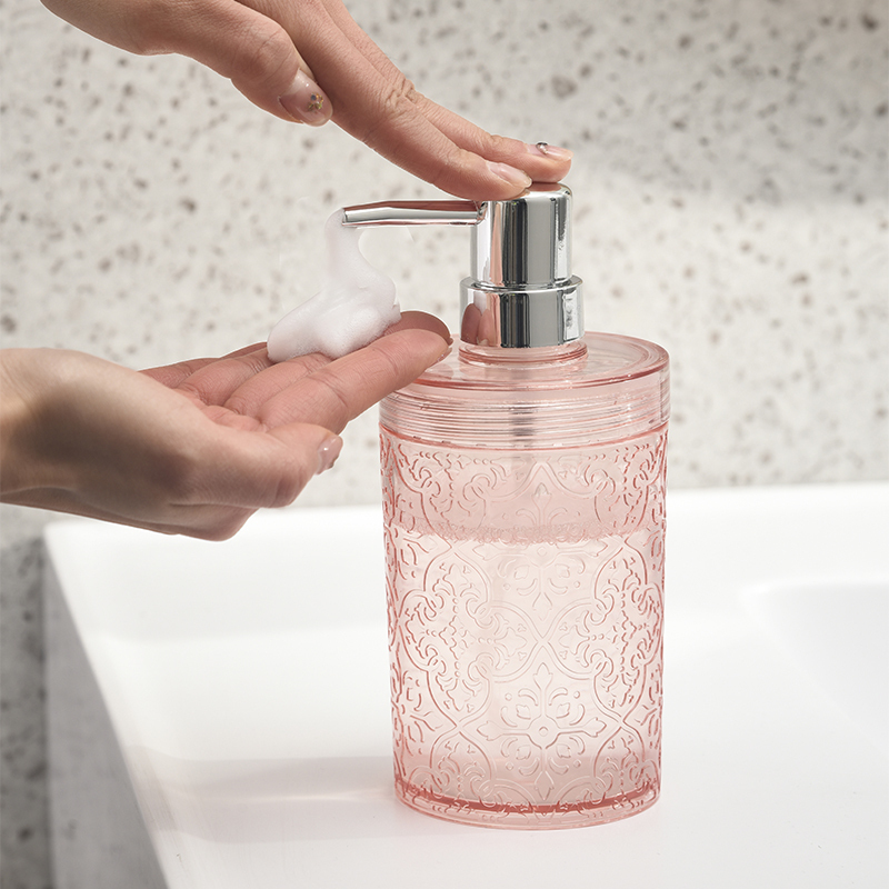 TP 浮雕泡沫皂按壓瓶/粉 400ml