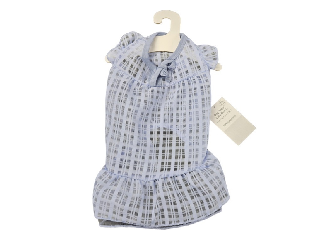 TP 犬用衣服/藍蕾絲 L號