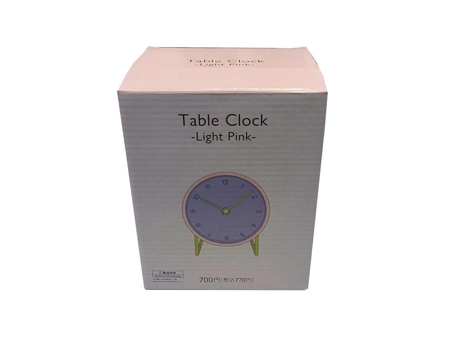 TP 電池式靜音桌鐘/淺粉