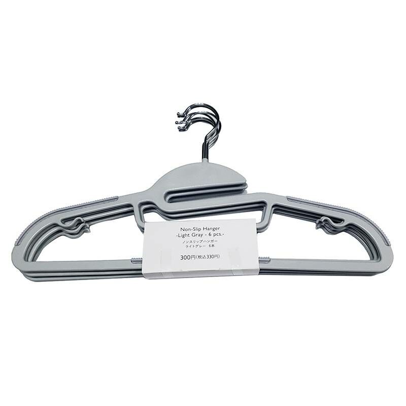 TP 防滑衣架/淺灰 6入