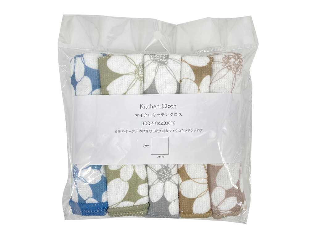 TP 廚用抹布/線條雛菊 5入