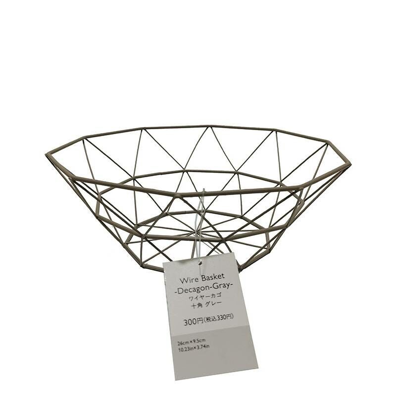 TP 金屬置物籃/灰 26x26x9.5cm