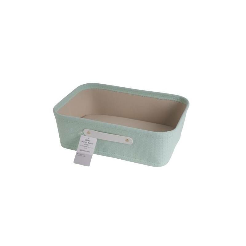 TP 華夫格紋收納籃/薄荷綠 38x26x12cm