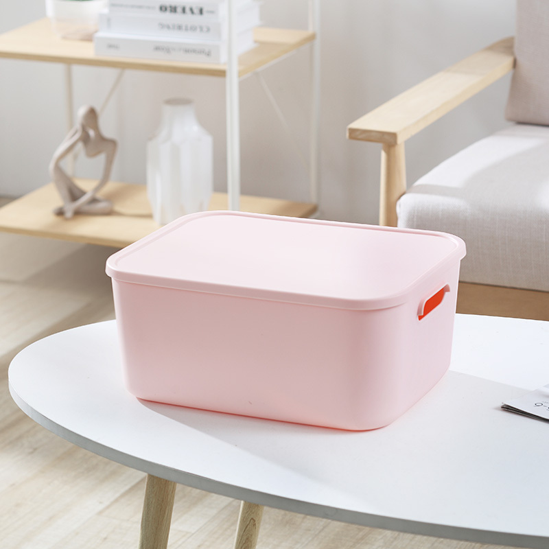 TP 附蓋收納盒/粉 25.8x16x36.5cm