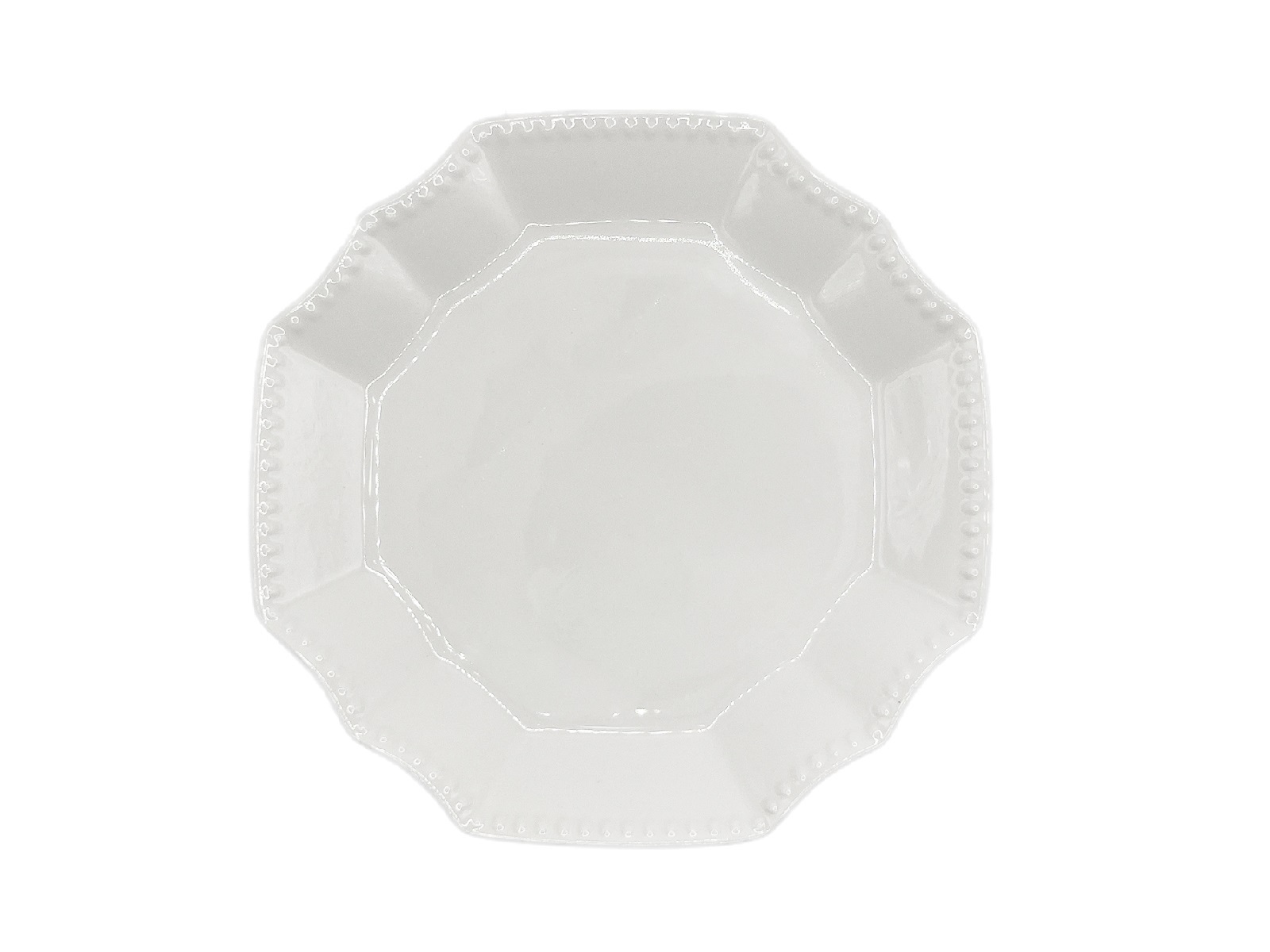 TP 白框餐盤/八角形 15cm