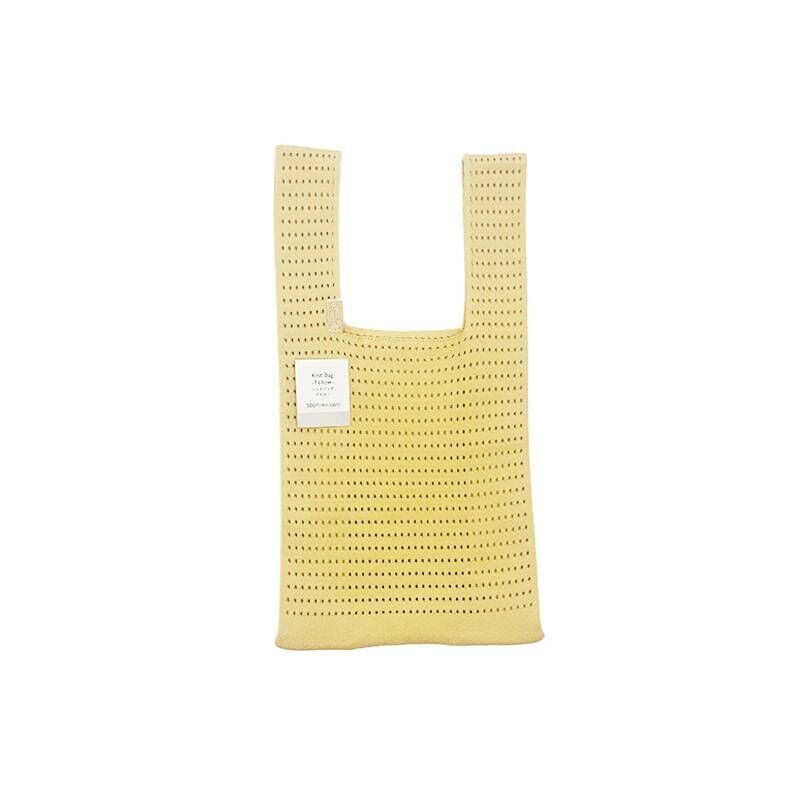 TP 針織手提袋/黃 24x48x11cm