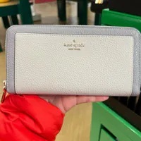 [S] KATE SPADE KI835 LENA COLORBLOCK PEBB LG CONT WALLET,MOUNTAIN G, 196021519451 (SKS1421)