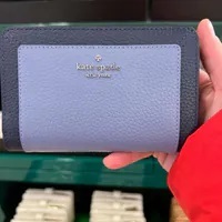 [S] KATE SPADE KI834 LENA COLORBLOCK PEBB MD COMPBIFOLD,PARISIAN N, 196021554315 (SKS1430)