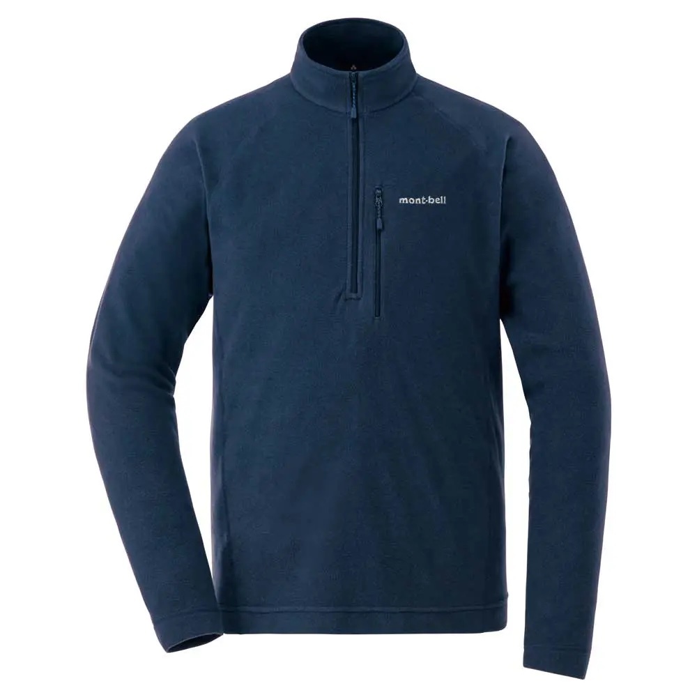 Mont-bell CHAMEECE Pullover Men's 男款刷毛半門襟中層衣 長袖半門襟刷毛衣 1104983-PID 淺靛藍 [HappyOutdoor]