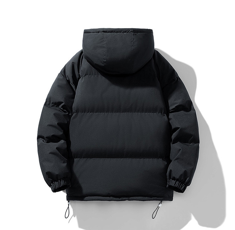 防寒加厚連帽外套-黑