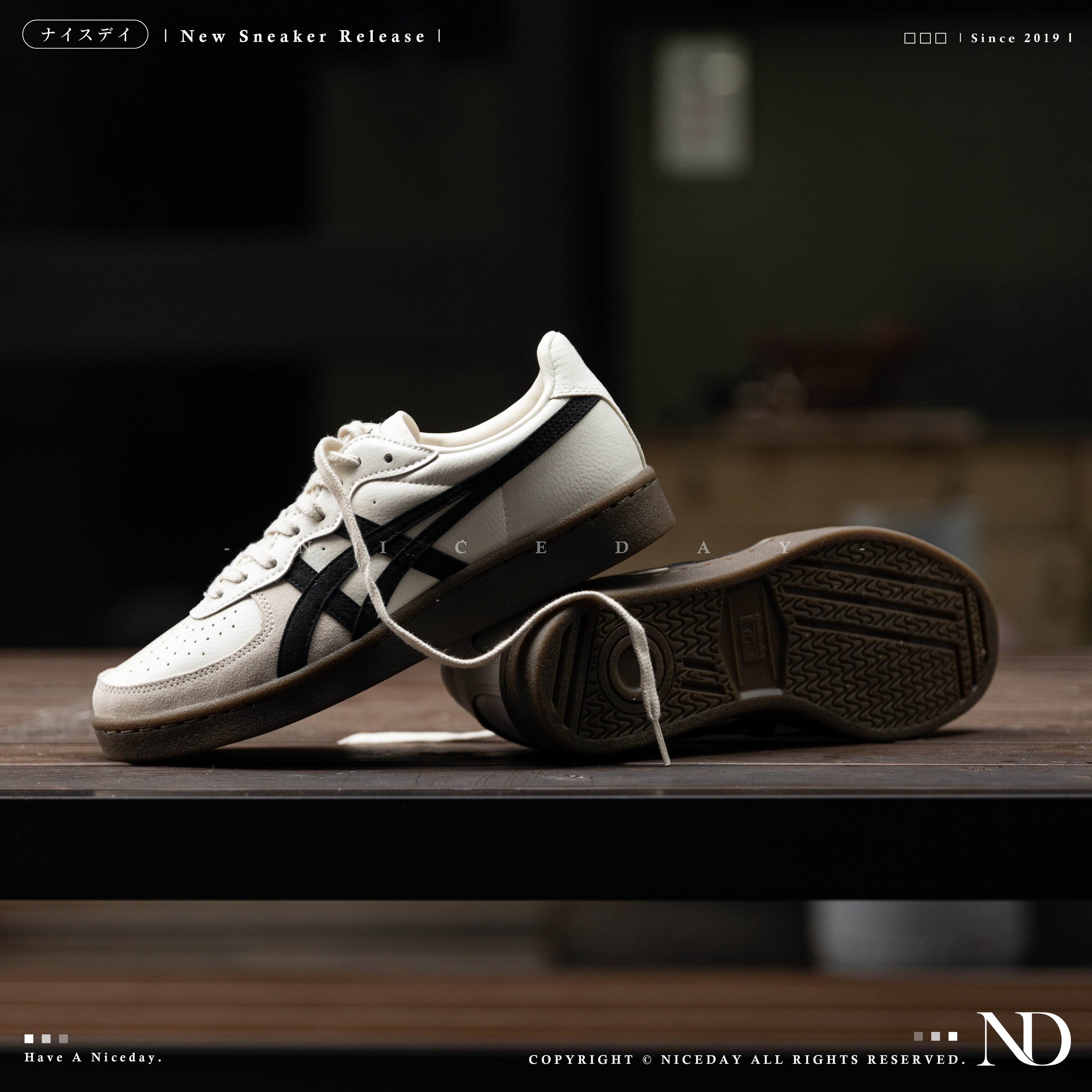 NICEDAY 代購 Onitsuka Tiger GSM 鬼塚虎 奶油黑 麂皮 男女尺寸 1183A353-127