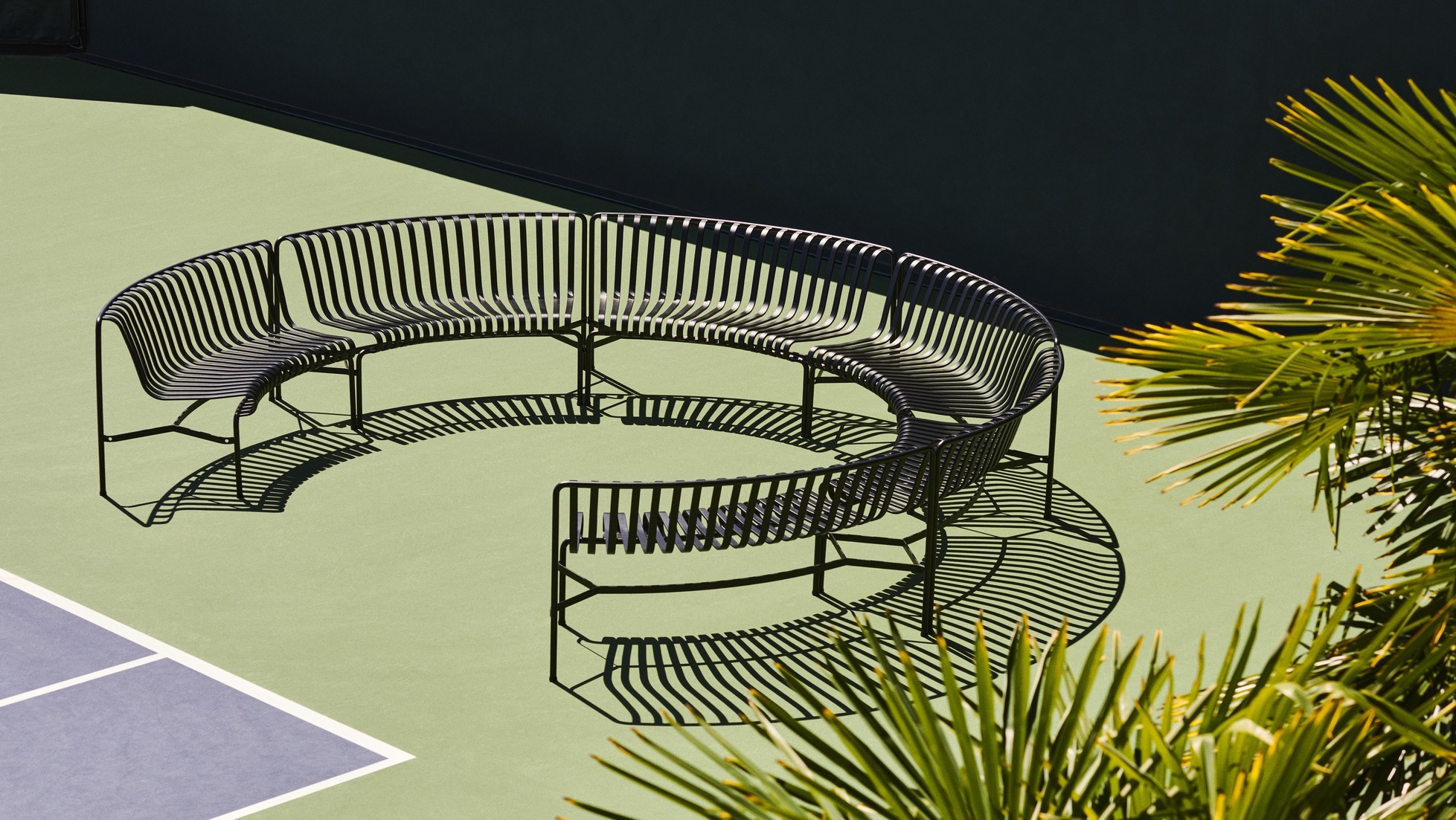 Palissade Park Dining Bench In / 格柵公園餐凳