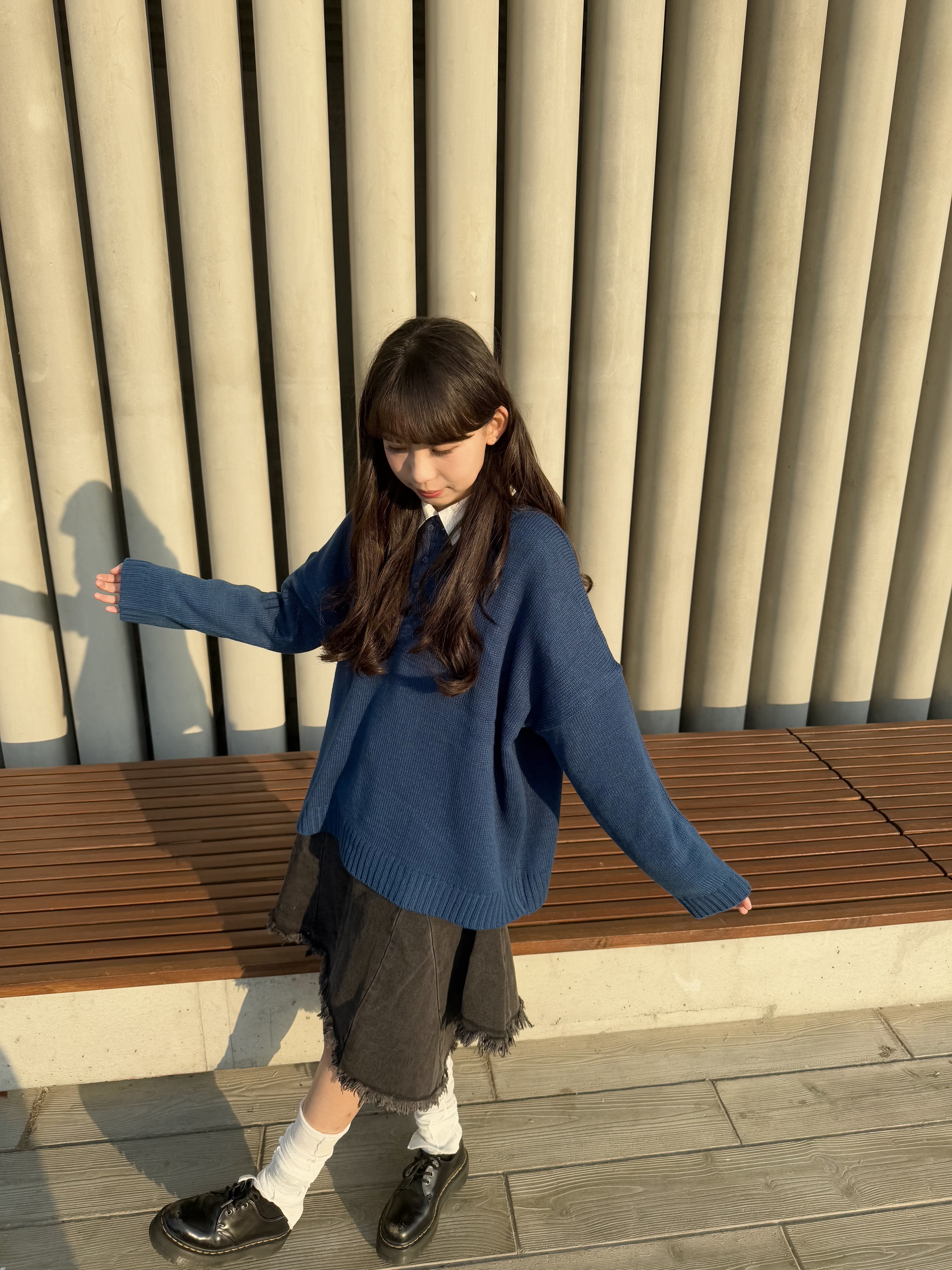 亨利領薄針織TOP