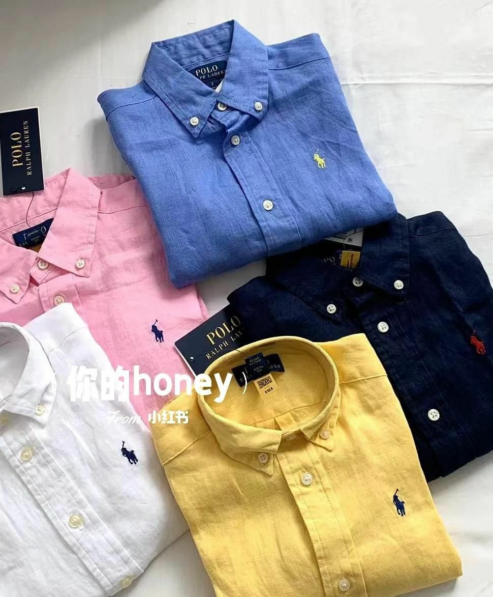 廠單 RL Polo棉麻襯衫