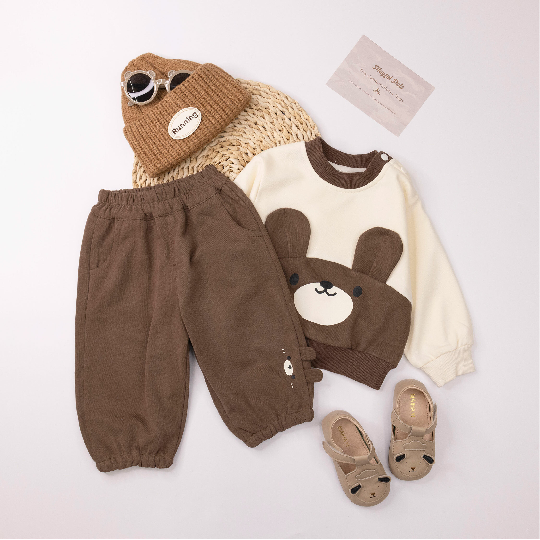 【H55020】萌Q巧克力熊熊質感套裝