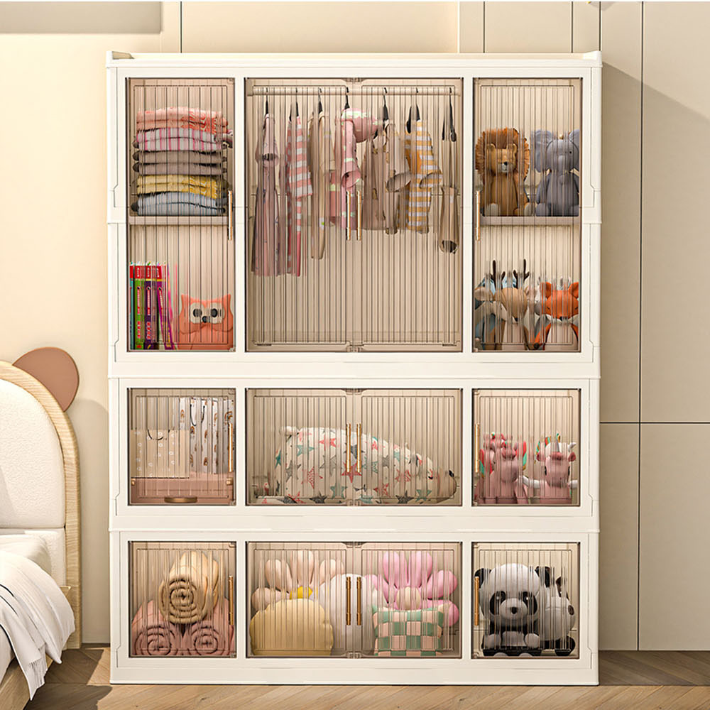 【AOTTO】大容量開門折疊收納衣櫃-120面寬(AT-206)