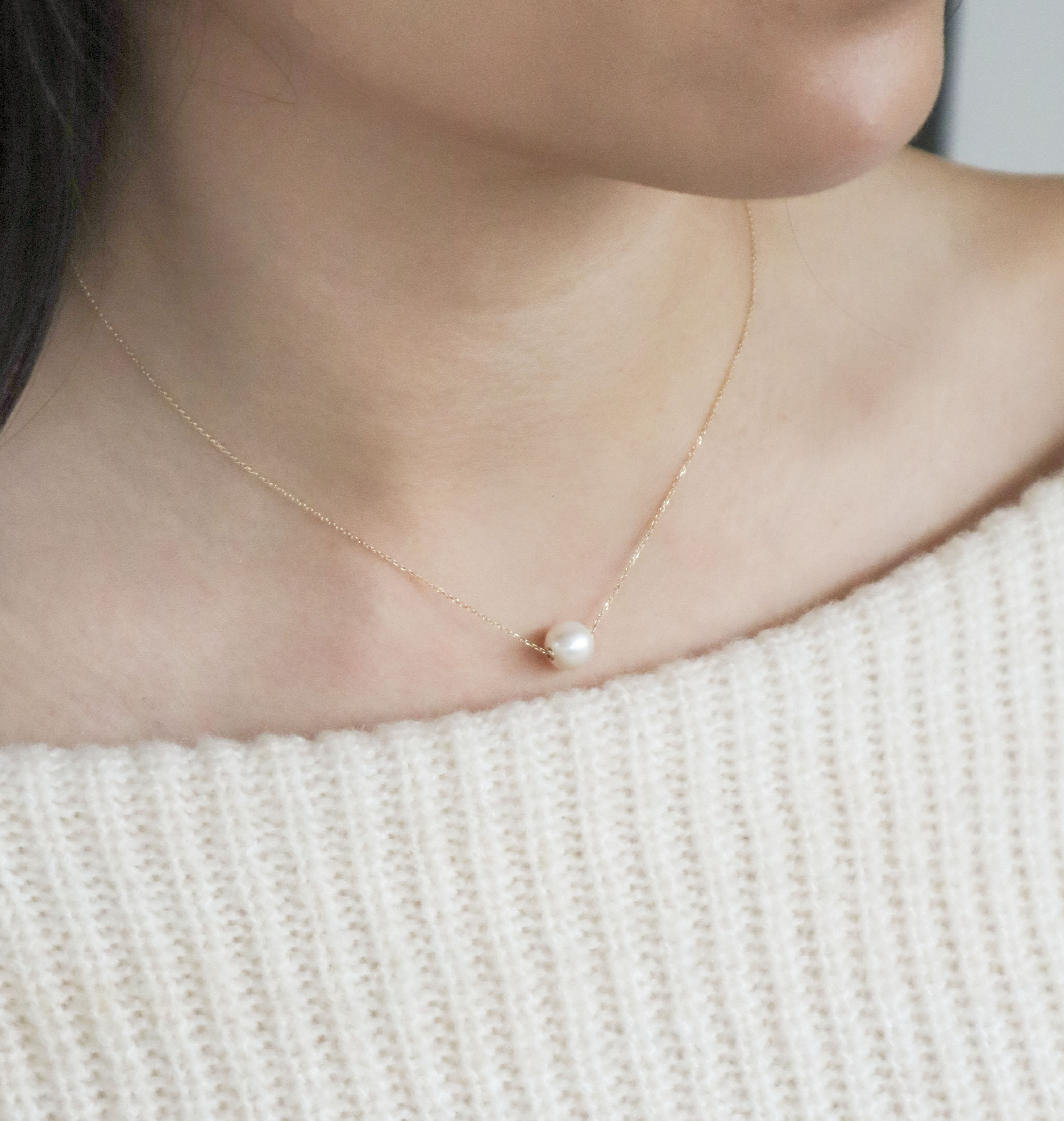 10K/單顆珍珠項鍊