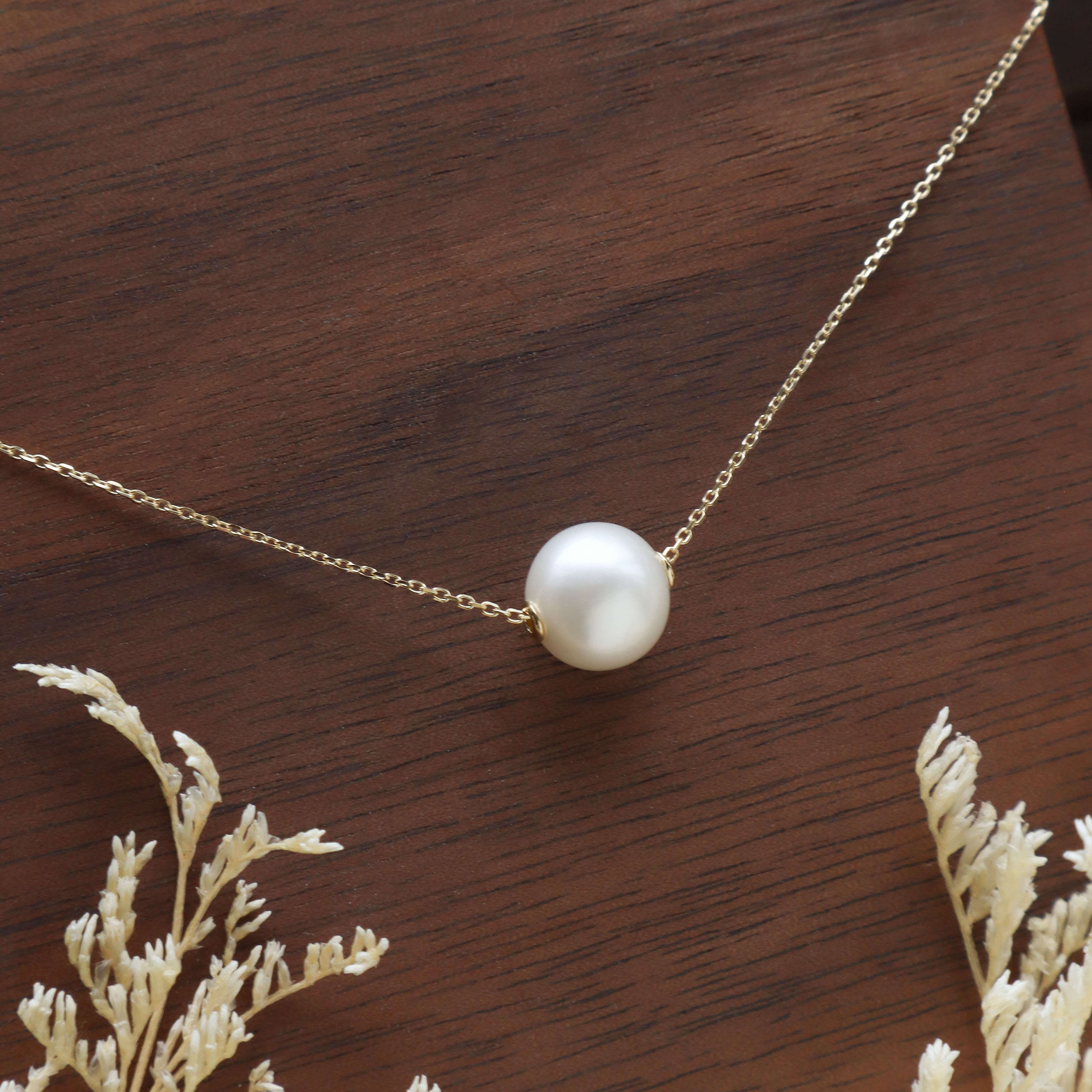 10K/單顆珍珠項鍊