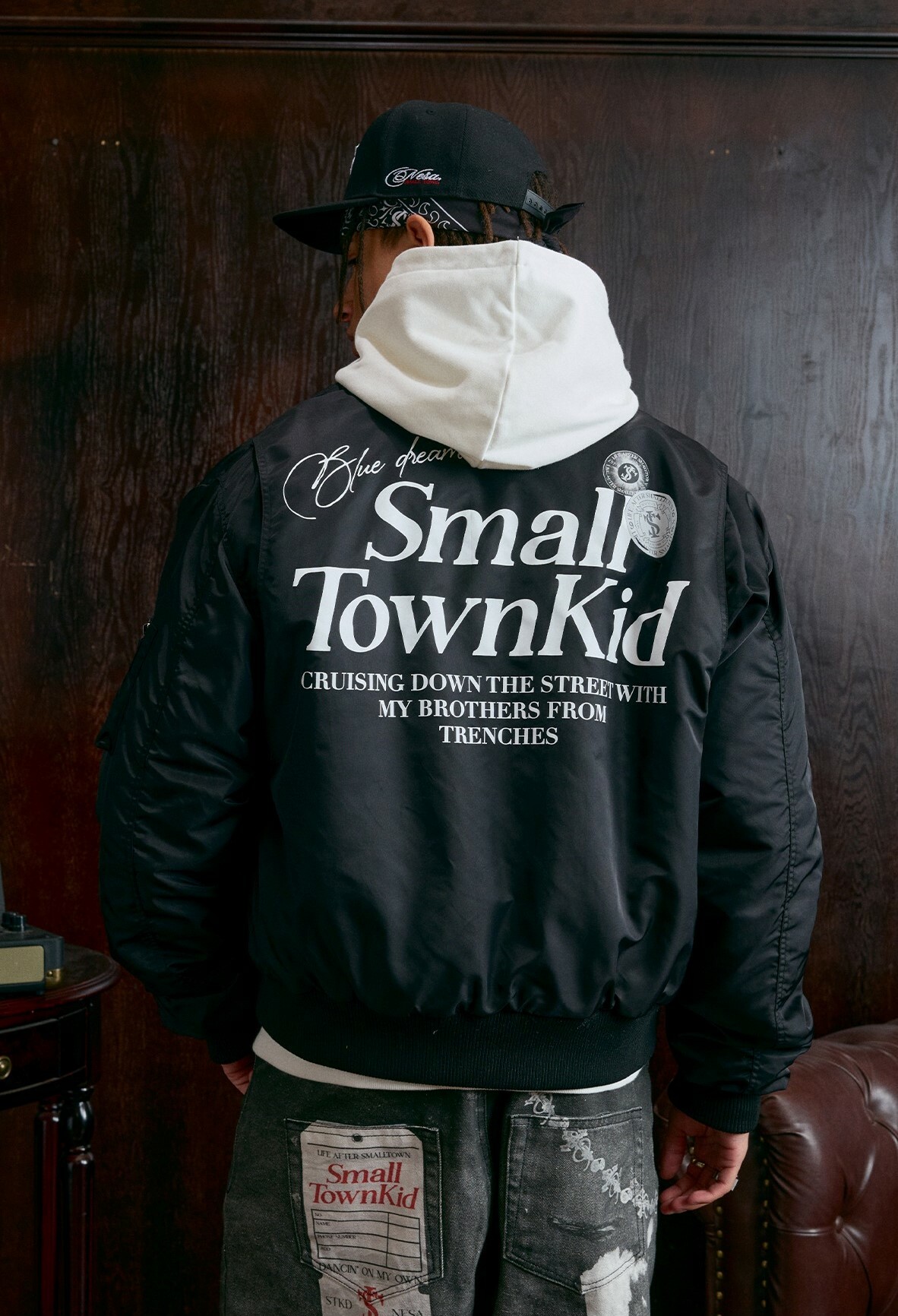 STK SmallTownKid  美式復古 徽章Bomber 外套