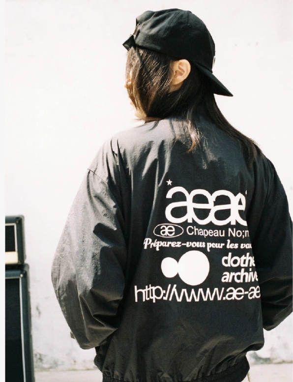 aeae WEB LOGO TEAM JACKET 織帶 標誌 夾克 外套 三色