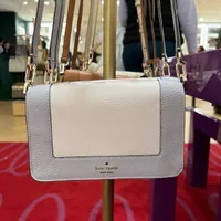[S] KATE SPADE KH792 LENA COLORBLOCK PEBB SM FLAP CROSSBODY,MOUNTAIN g, 196021504051 (SKS1448)