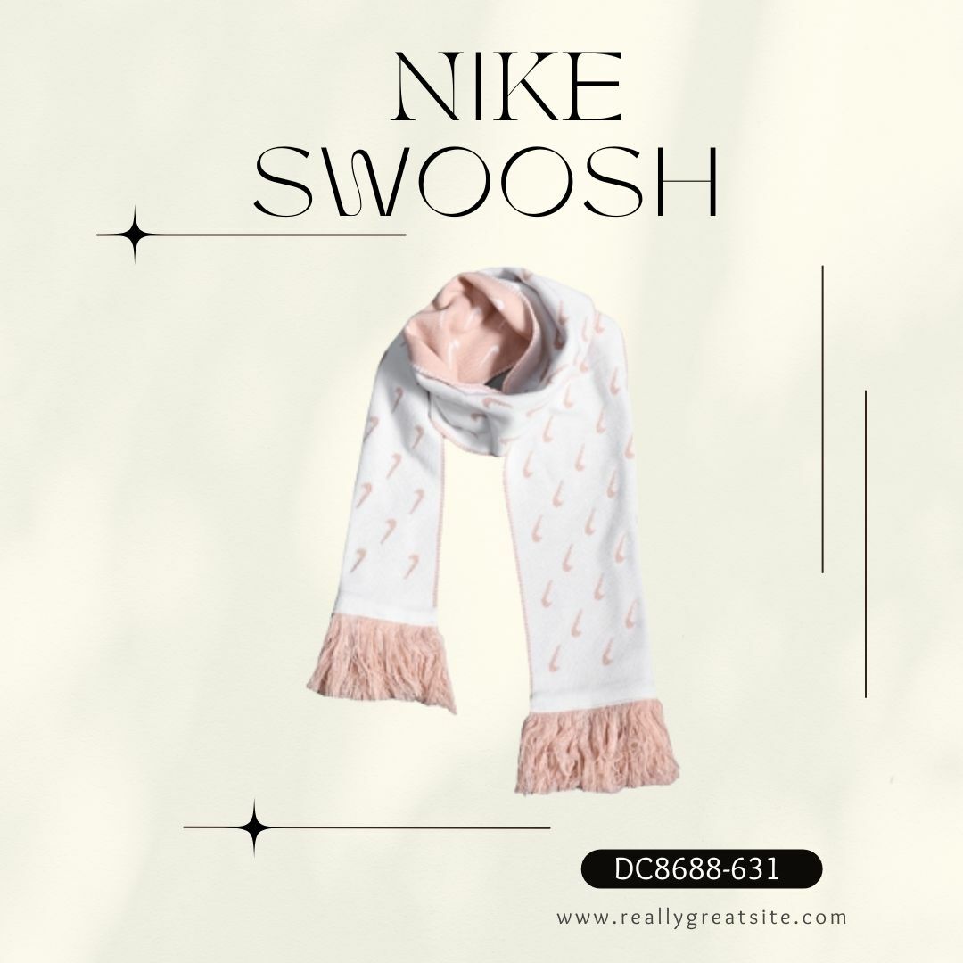 NIKE SWOOSH 流蘇圍巾 保暖圍巾 脖圍 冬天 保暖 抗寒  雙色 粉白 DC8688-631