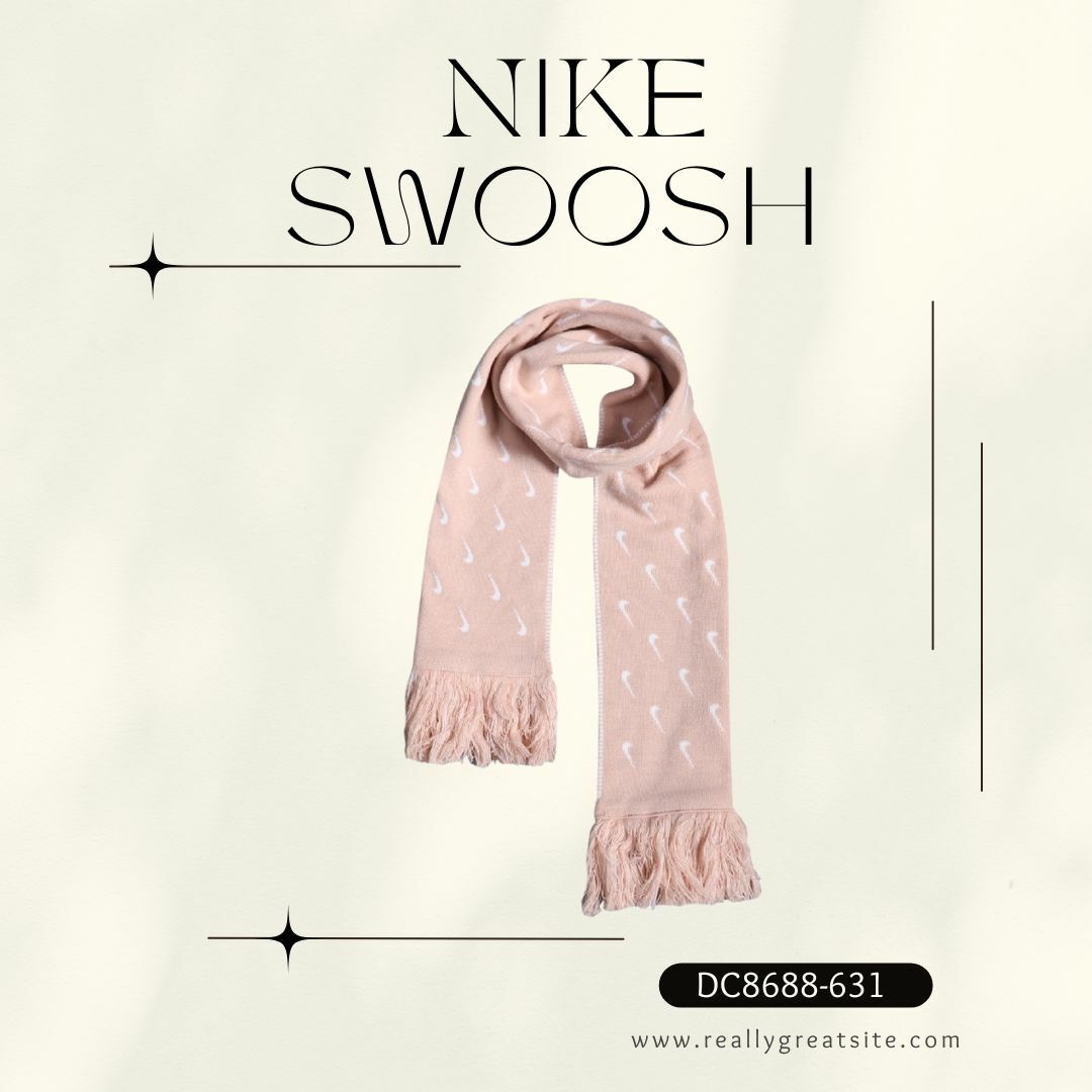NIKE SWOOSH 流蘇圍巾 保暖圍巾 脖圍 冬天 保暖 抗寒  雙色 粉白 DC8688-631