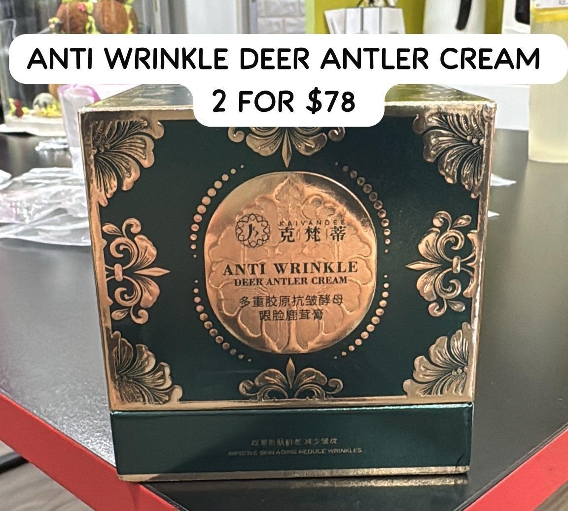 2 ANTI WRINKLE DEER ANTLER CREAM $78
