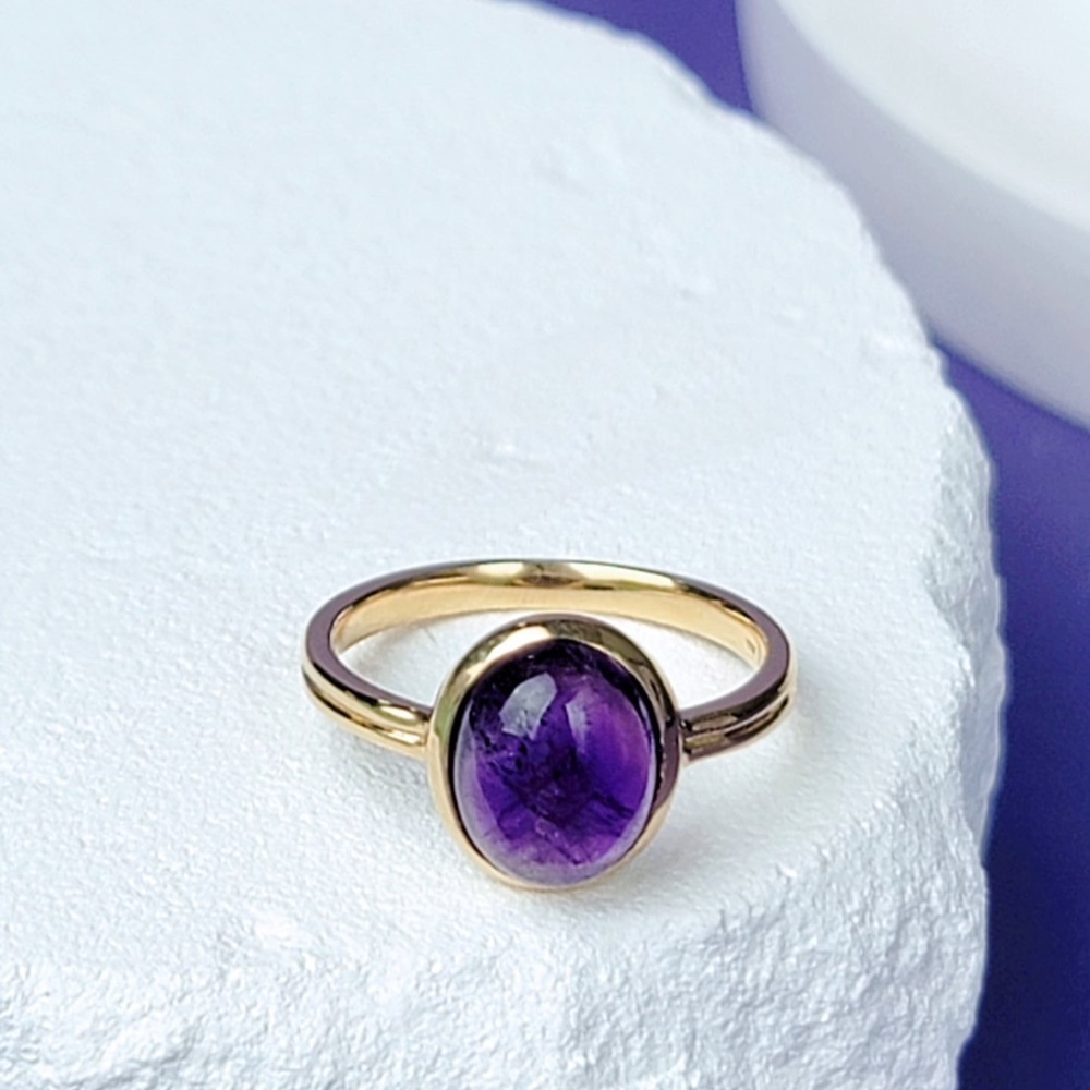 【me.luxe】SV曜眼紫水晶戒