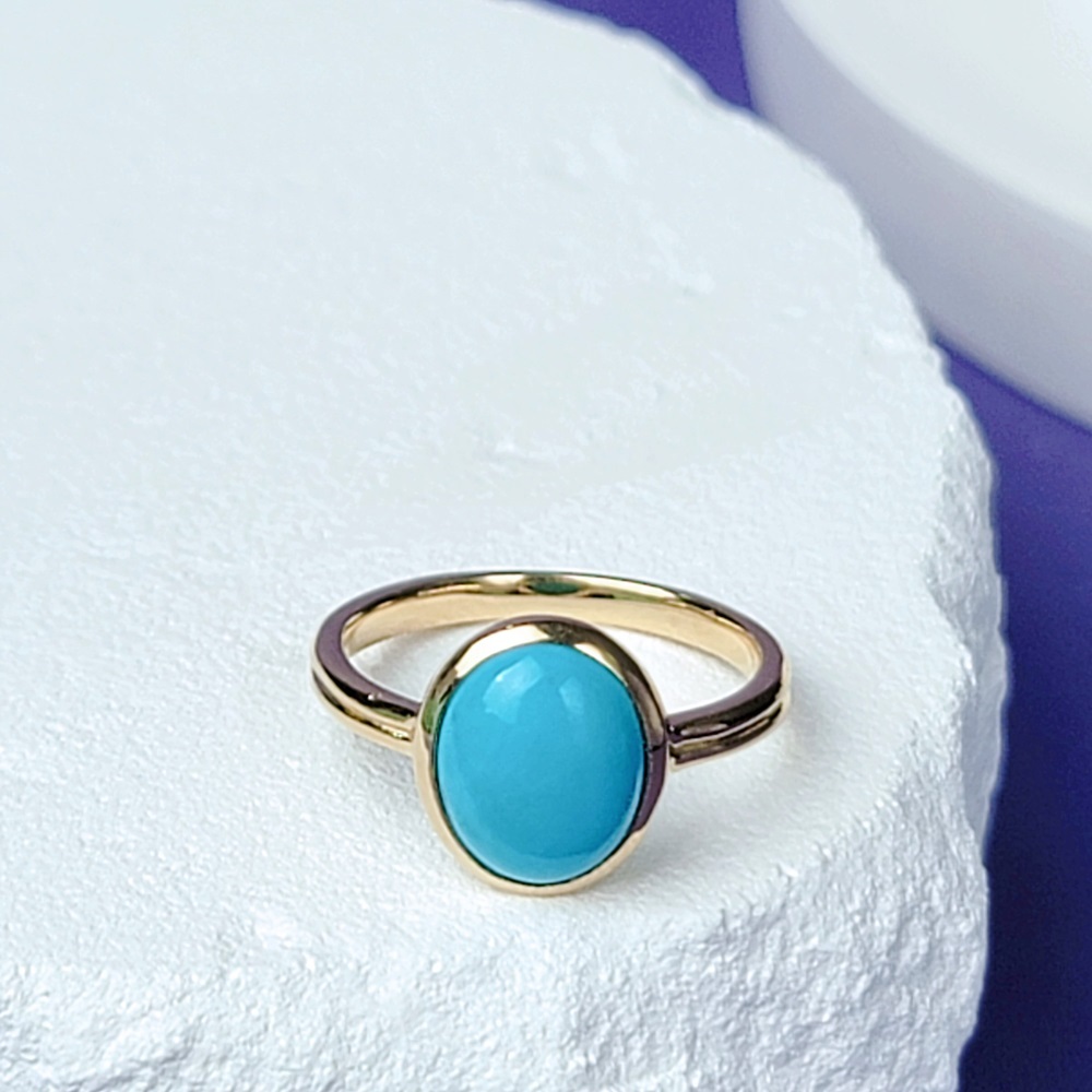 【me.luxe】SV曜眼綠松石戒