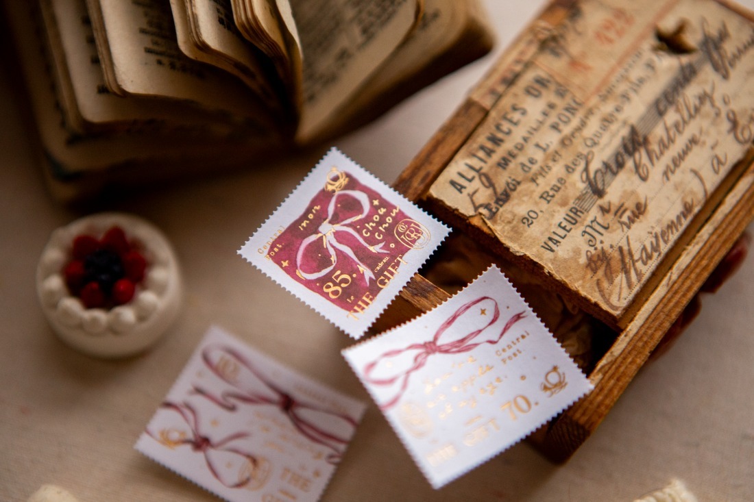 OURS - RIBBON  Stamp Sticker