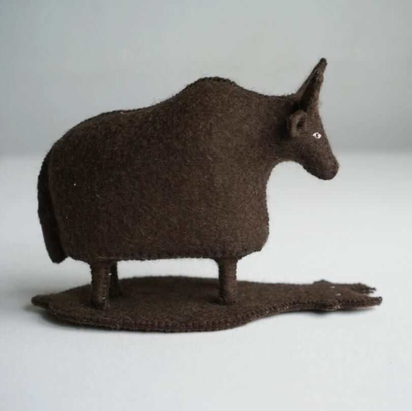 手工毛氈｜犛牛和牠的影子｜中國藏區