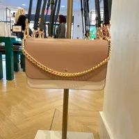 [S] KATE SPADE KC517 MADISON COLORBLOCK SAFFIANO SM FLAP CROSSBODY,TOASTED HA, 196021322495 (SKS1459)