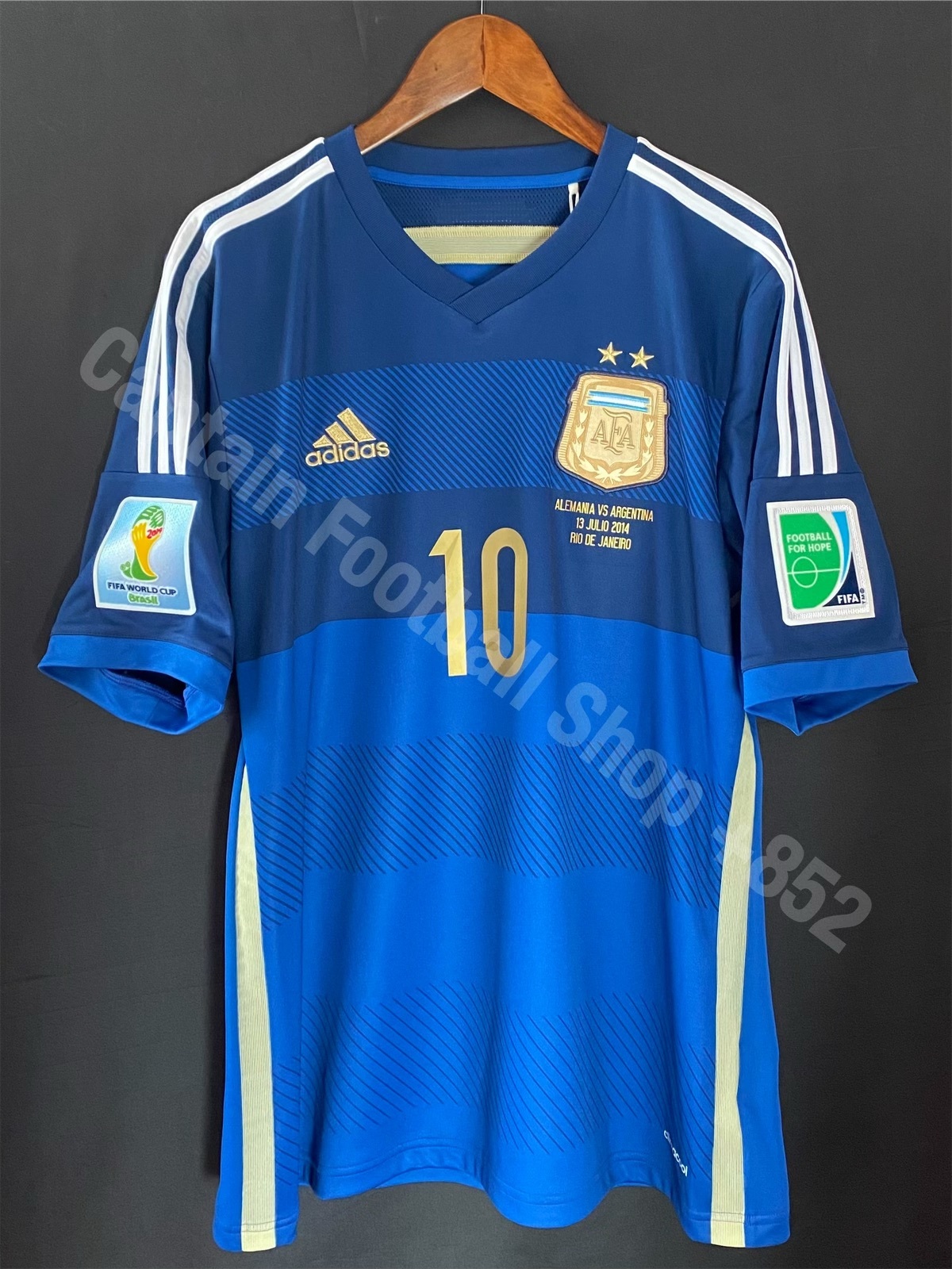 (BNWT) Argentina 2014 FIFA World Cup Adidas Away Shirt #10 MESSI
