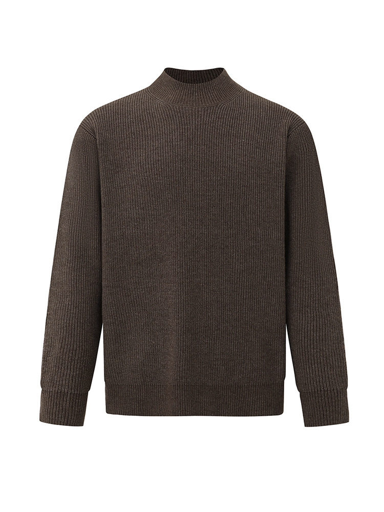 韓系質感霸總半高領針織毛衣