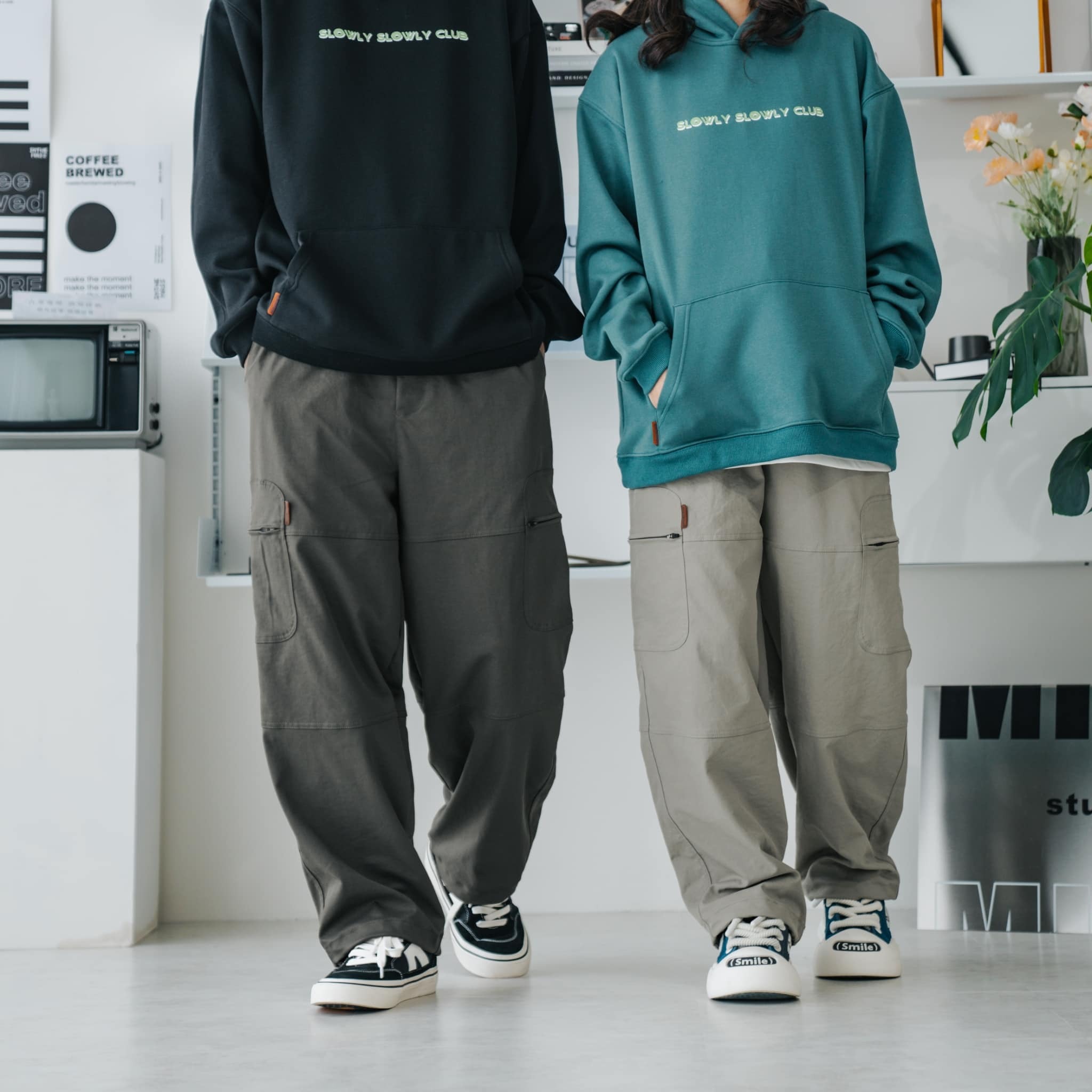 Doupicks 🇯🇵寬鬆簡約立體剪裁長褲 日系選品 SB7252