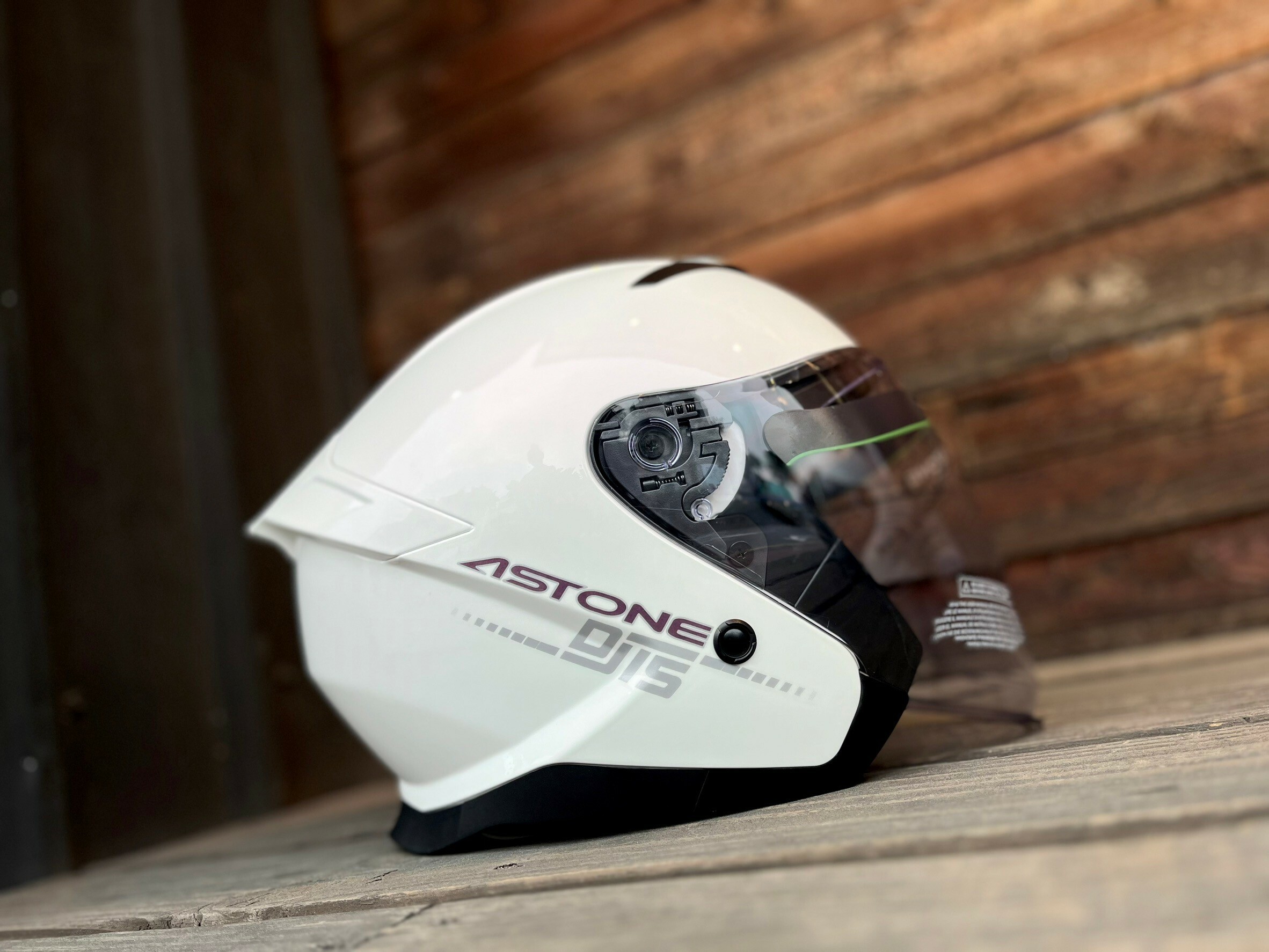 ASTONE DJ15 素色 變色白粉 3/4罩