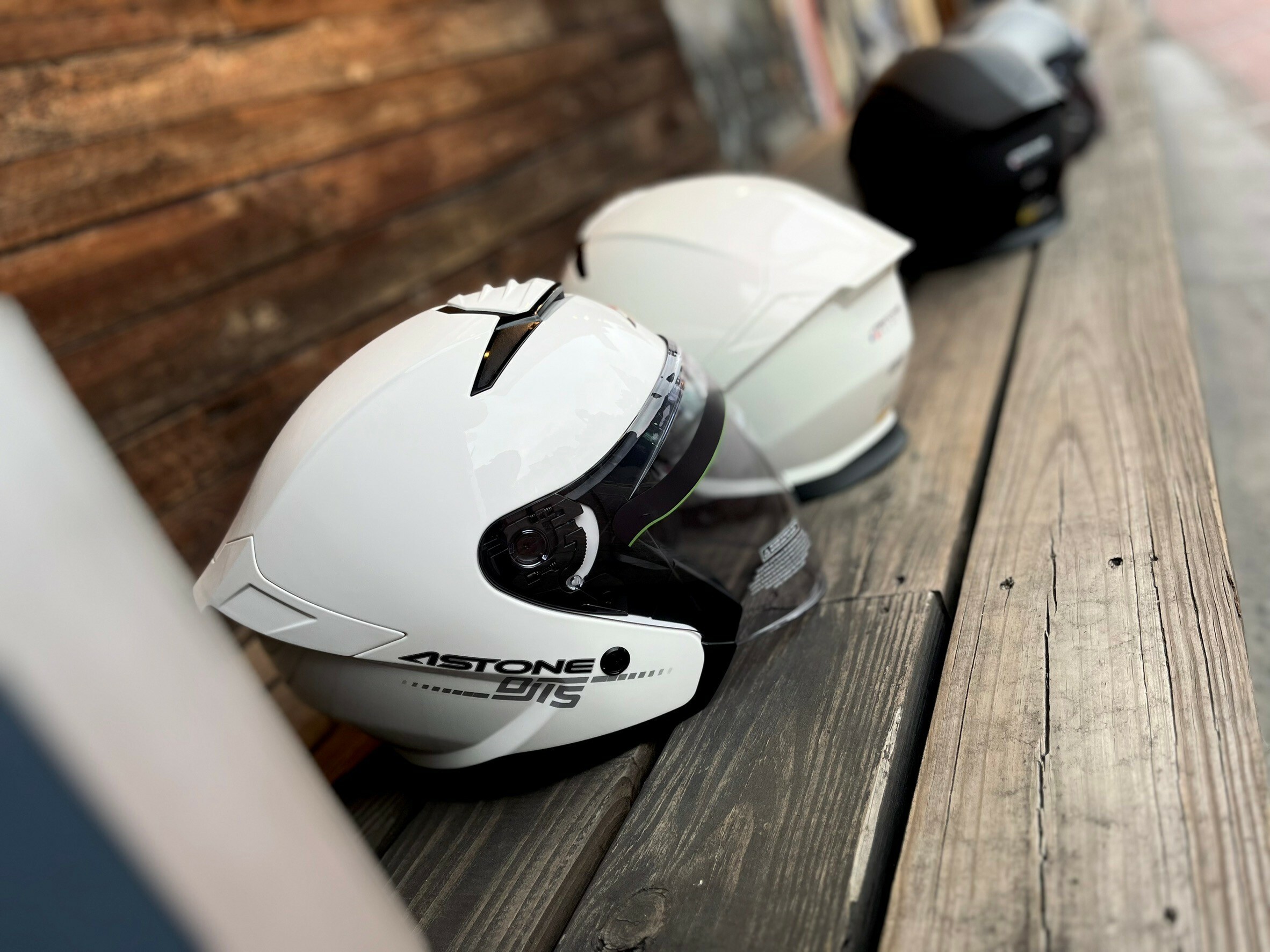 ASTONE DJ15 素色 白 3/4罩