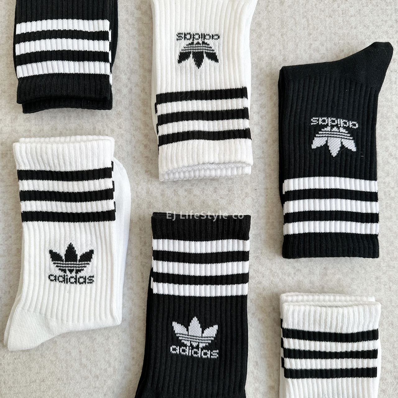 ADIDAS 三葉草 長襪 襪子 中筒襪 黑色 IL5022 白色 IJ0733 一組三入 / 預購