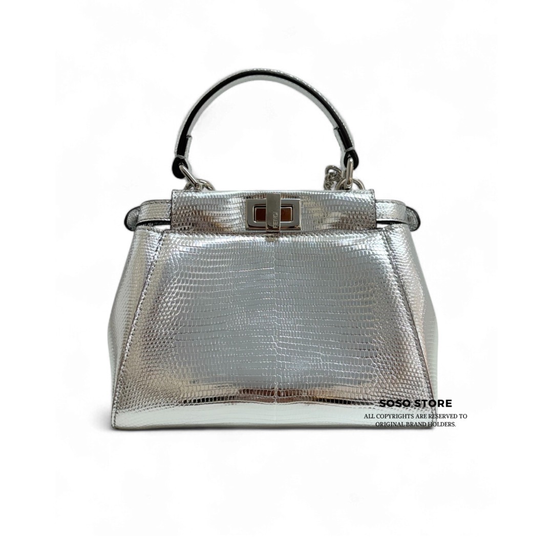 Fendi Peakaboo Bag - Silver / Shw
