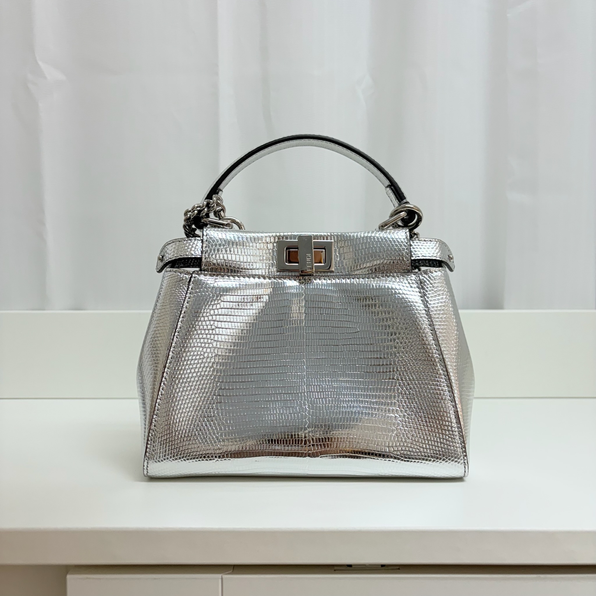 Fendi Peakaboo Bag - Silver / Shw