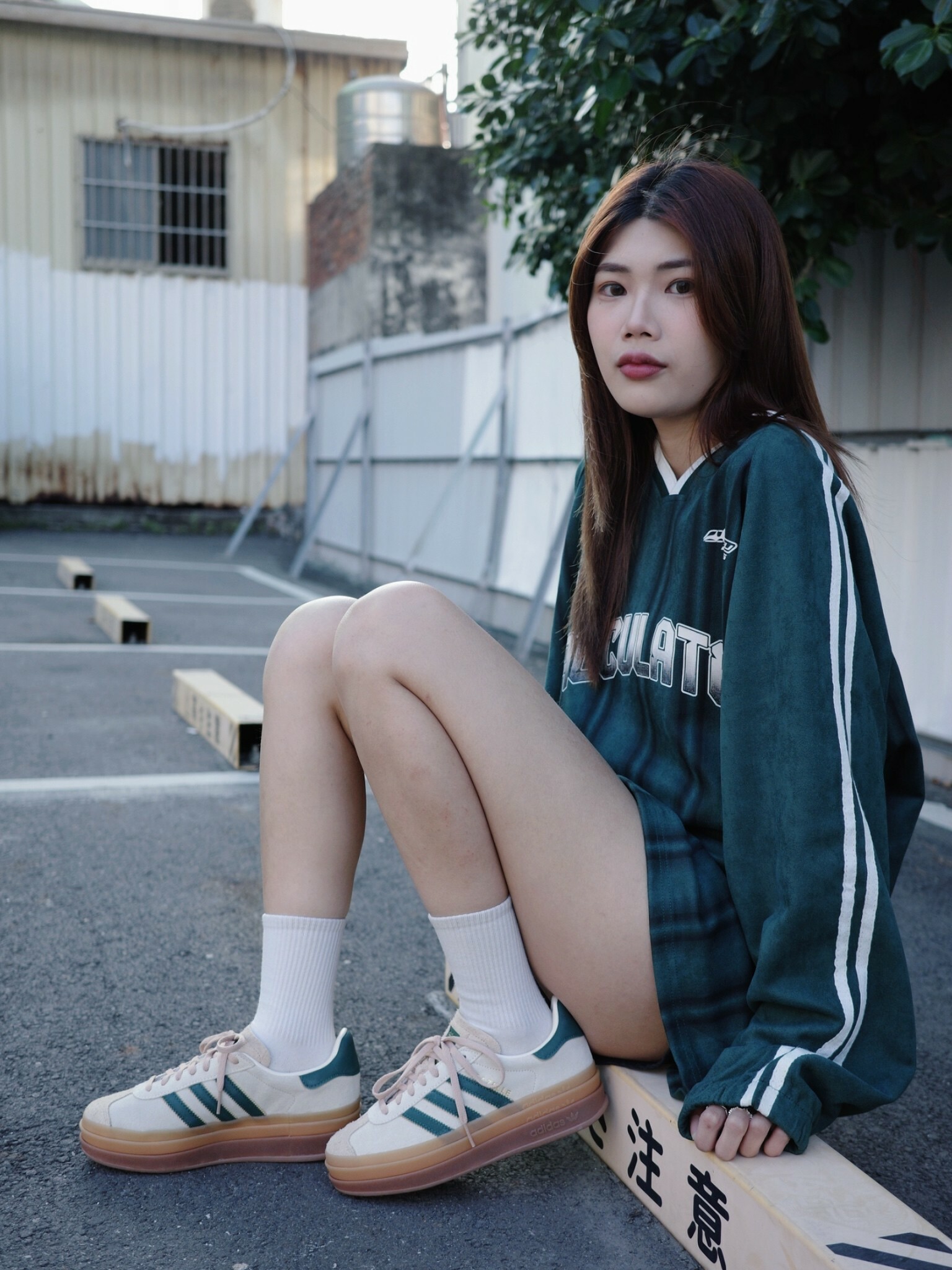 Adidas Gazelle Bold 卡其綠 厚底 增高 id7056