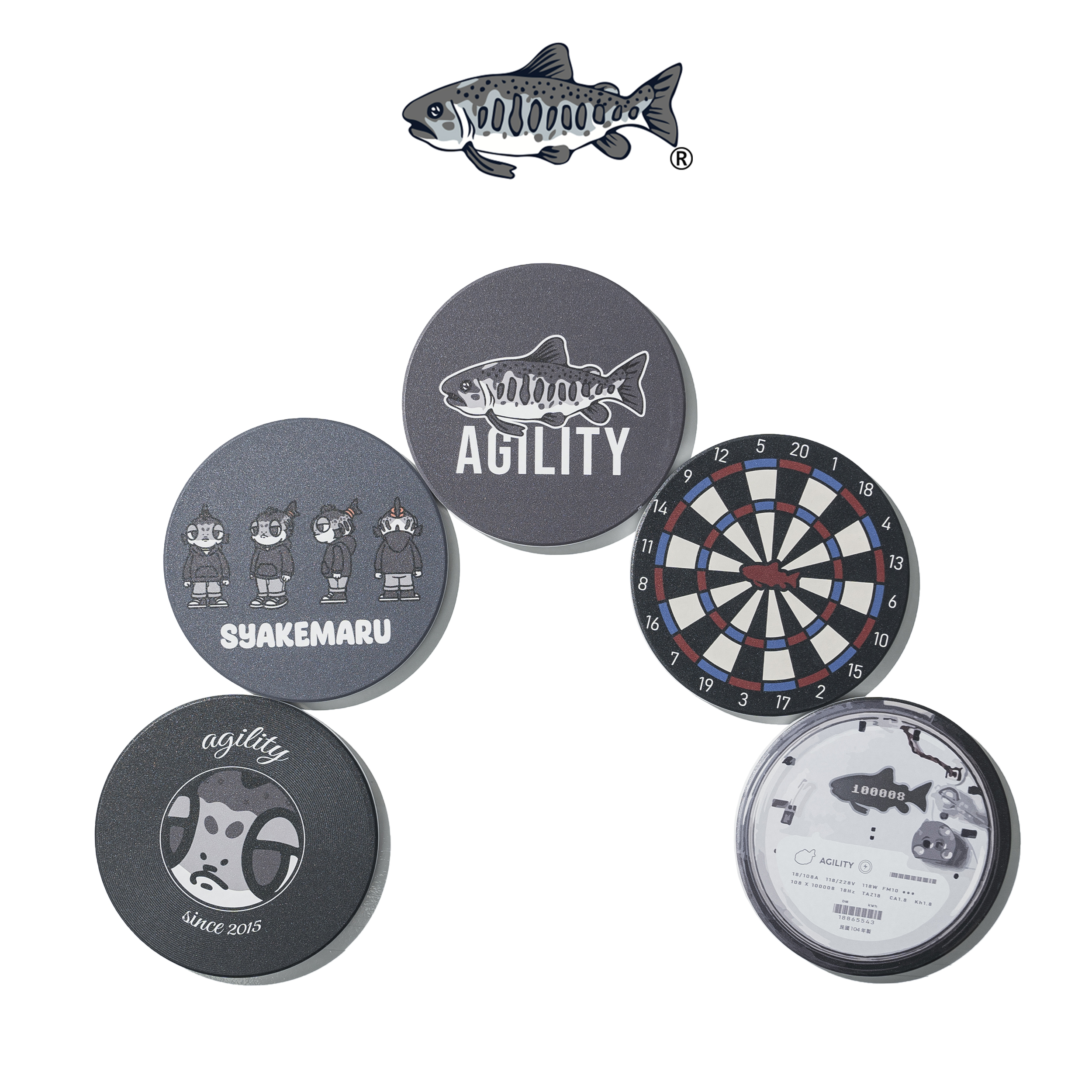 AGILITY HOUSE - Coaster 印刷陶瓷 吸水杯墊 [AH0]