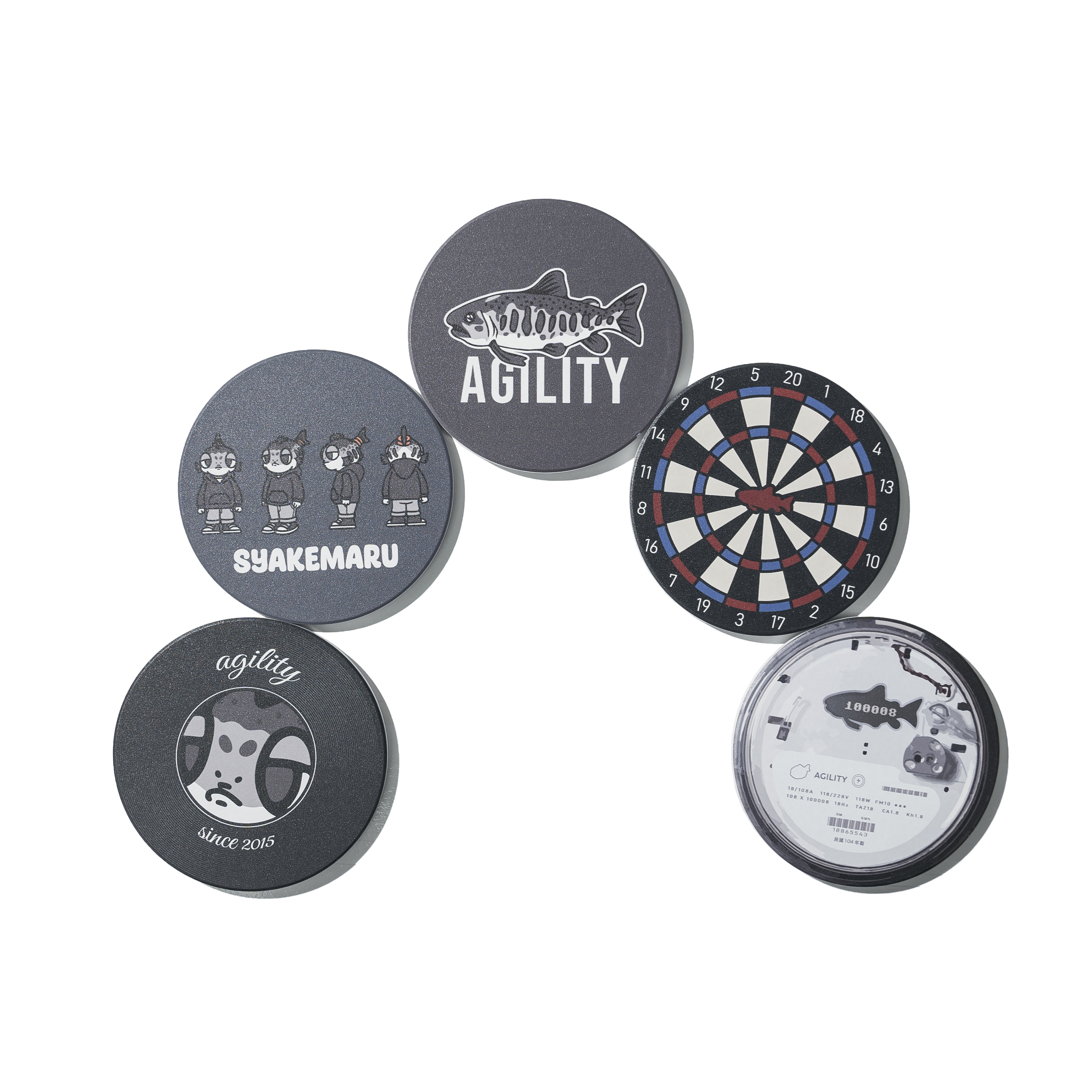 AGILITY HOUSE - Coaster 印刷陶瓷 吸水杯墊 [AH0]