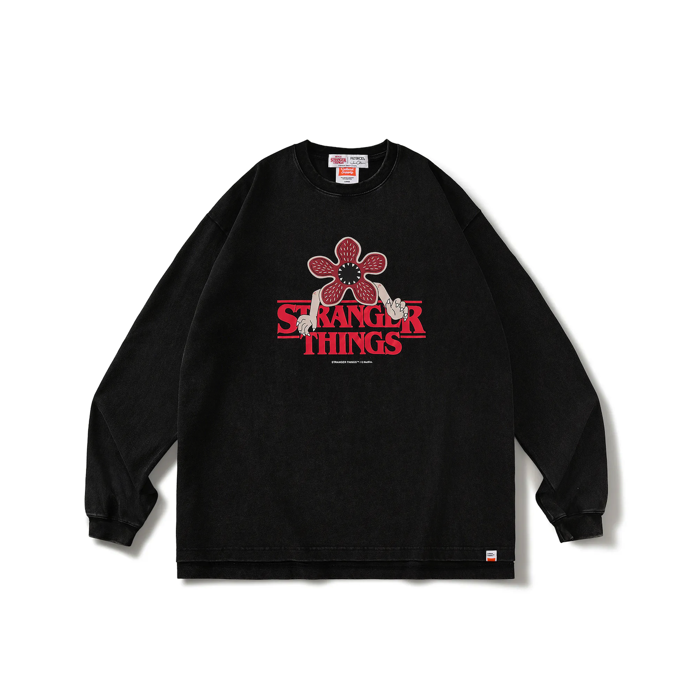 【現貨】FILTER017® X Stranger Things X Jun Oson Demogoron Long Sleeves Tee 魔神水洗長T