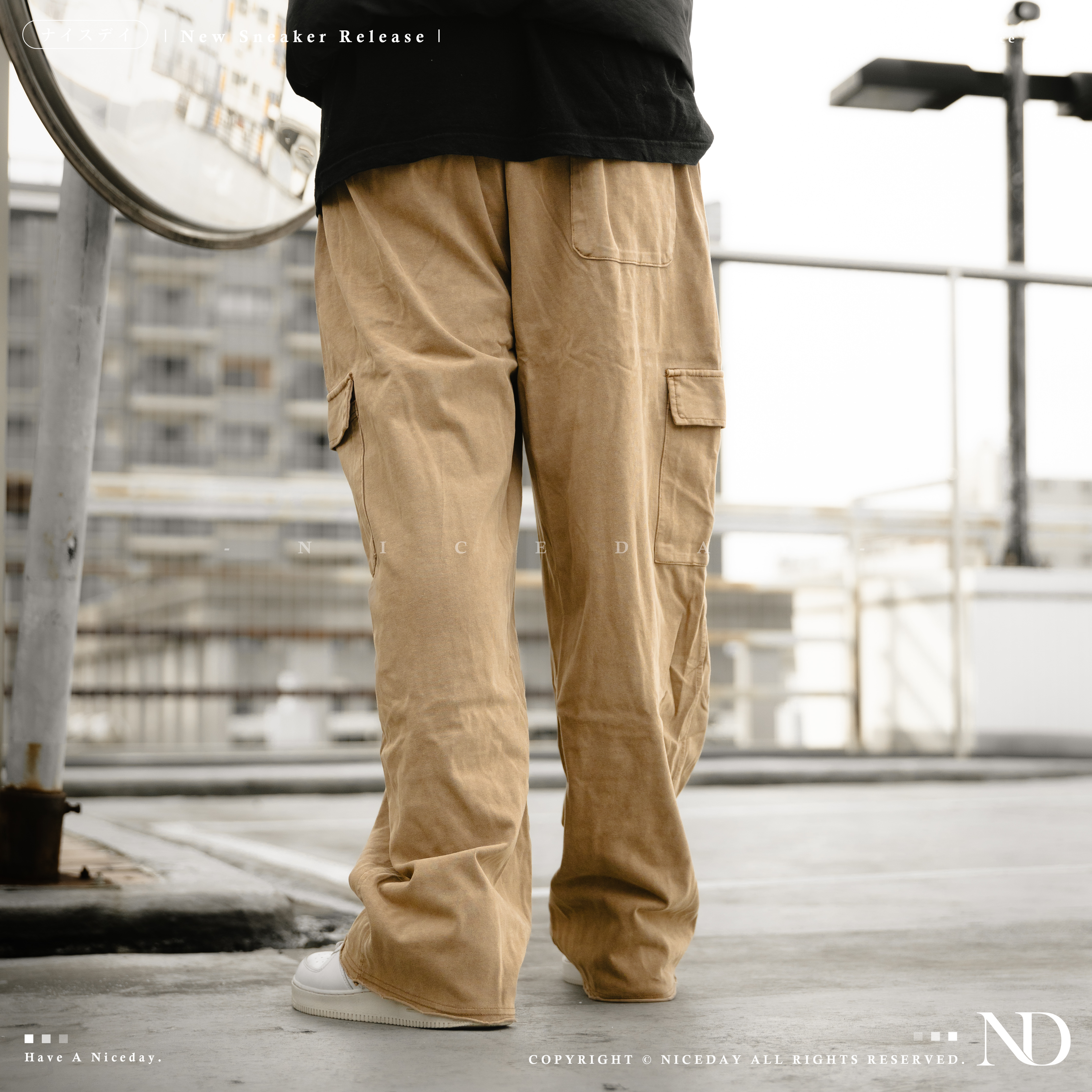 NICEDAY 部分現貨/預購 多口袋直筒長褲 工裝褲 男款